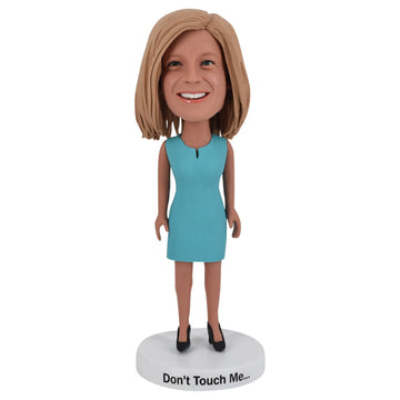 Personalized Female Manager Bobblehead BOSS, CEO, CFO